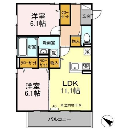 セジュールIMACHIの物件間取画像